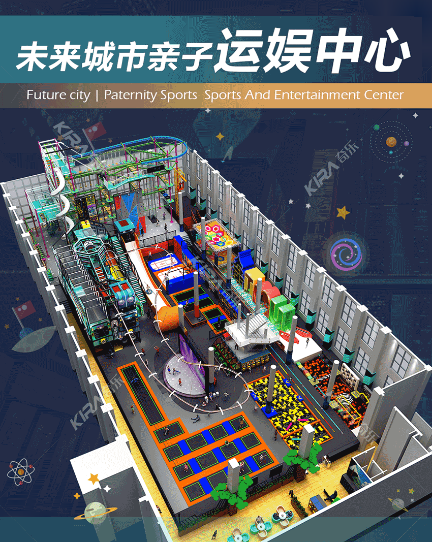 将来都会亲子运娱中间是奇乐团体全新打造的室内大型亲子乐土。